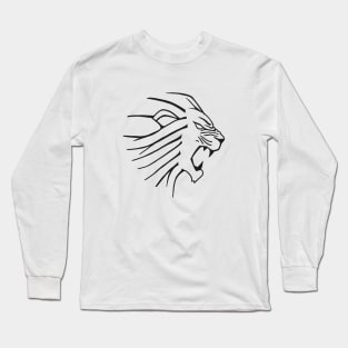 Roaring Lion Head Long Sleeve T-Shirt